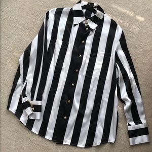 Balmain X H&M Striped Blouse
